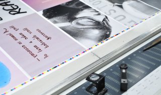 Stampa del libro Read Frame Type Film Philippe Millot alla prova di stampa di “Read Frame Type Film” presso la tipografia LONGO - dove il design incontra il materiale.